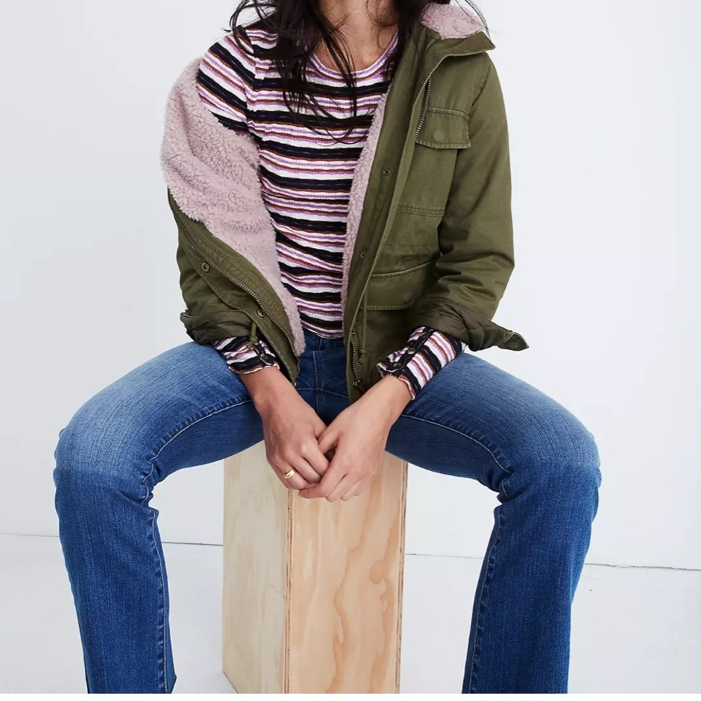 Madewell Military style jacket XS